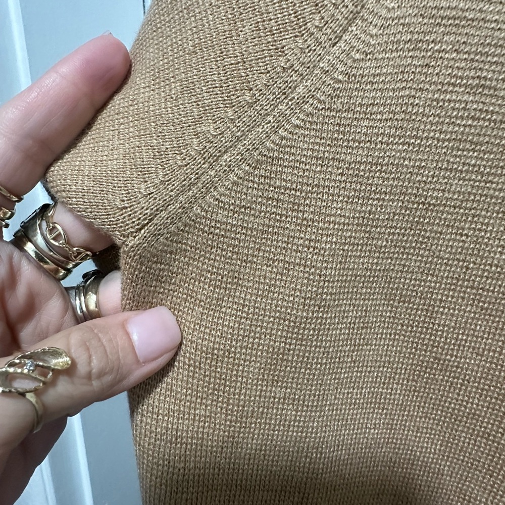 J. Crew Camel/Tan Open Front Coatigan - Picture 5 of 6